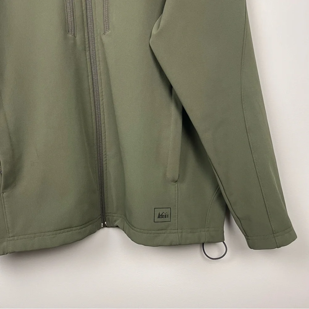 REI Olive Green Jacket Men's XL - Picture 6 of 9